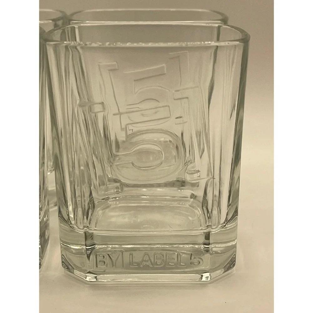 Label 5 Scotch Whisky Shot Glass Tumbler set‎ of 4